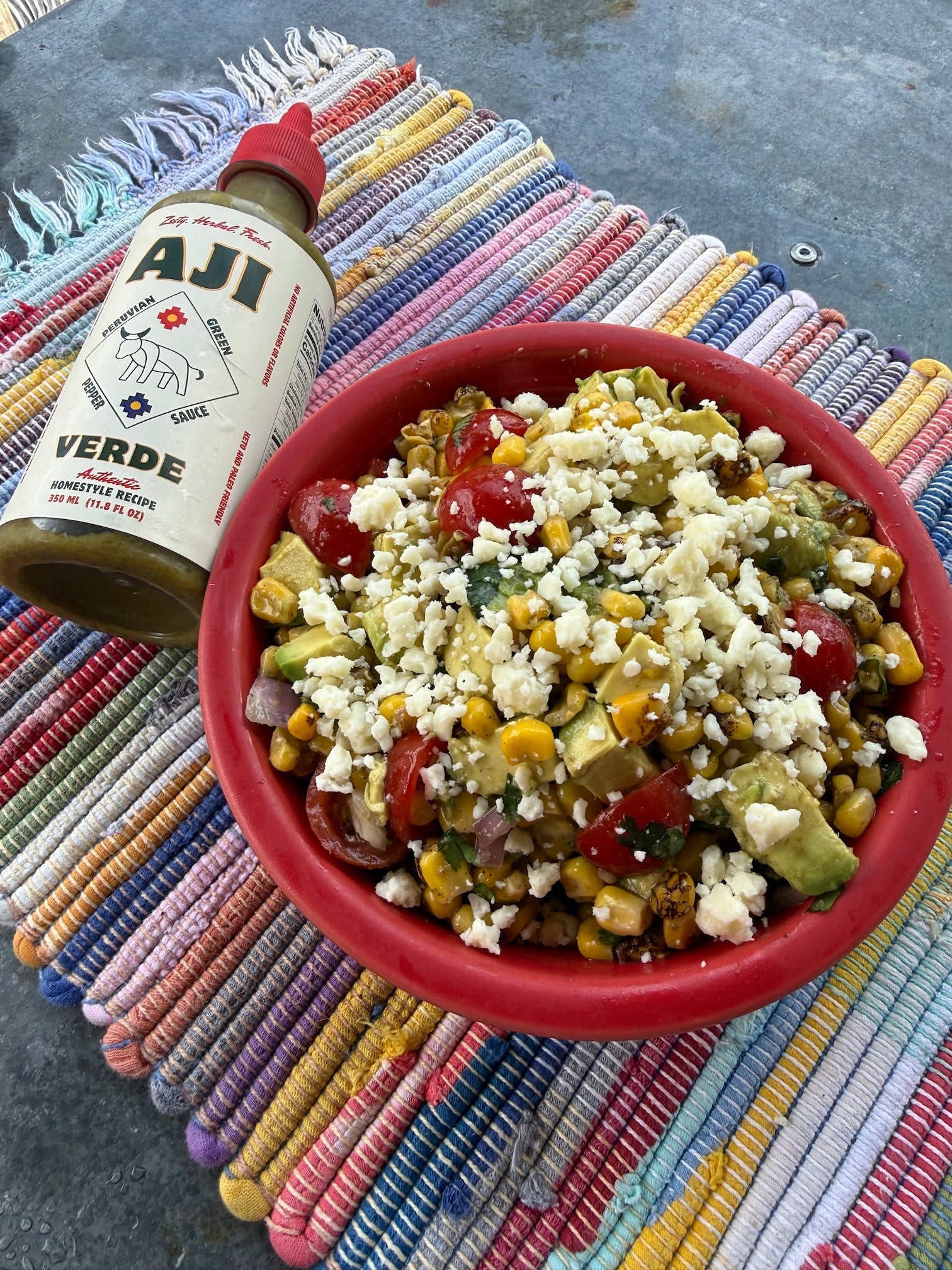 Aji Verde Corn & Avocado Salad — A Fresh Peruvian Summer Side