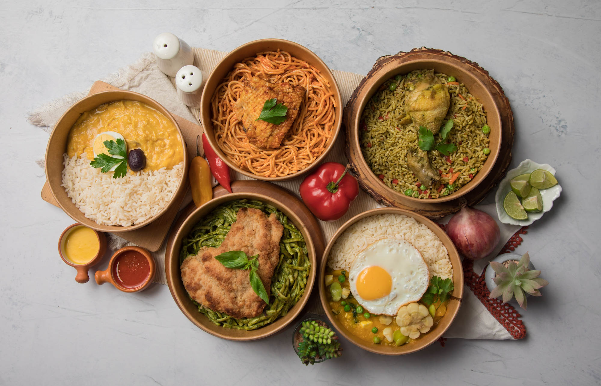 Different Peruvian Dishes