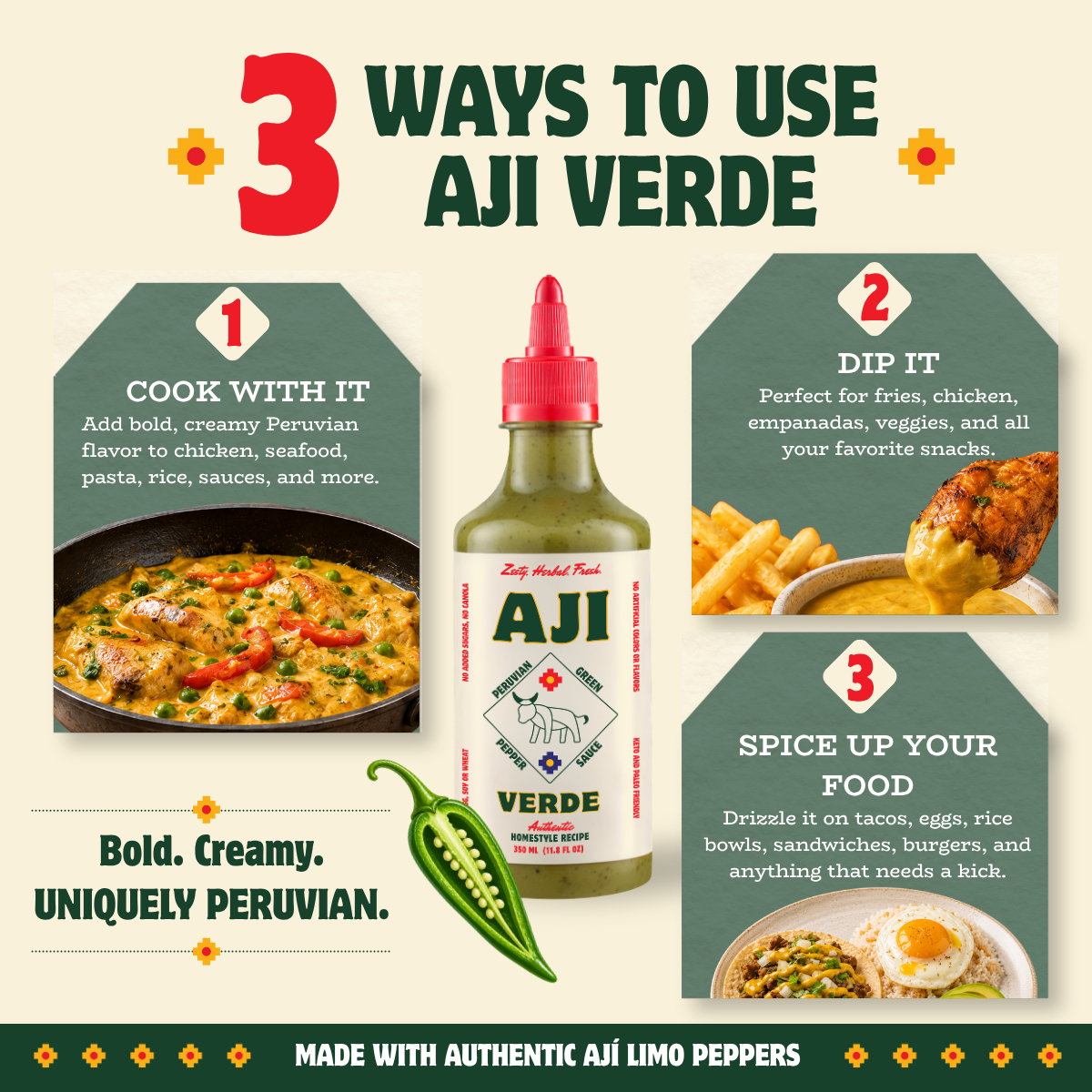 Aji Verde Sauce - Aji Limo Pepper - 350ml