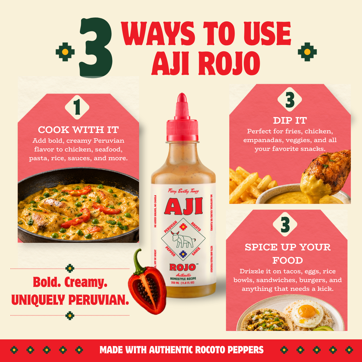 Aji Rojo Sauce - Rocoto Pepper - 350ml